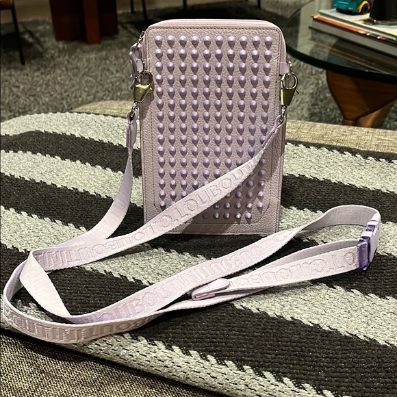 Christian Louboutin Handbags - Christian Louboutin purple stud leather crossbody